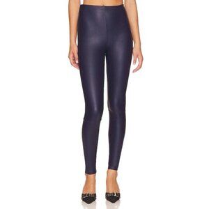 Good American XL Good Waist High Rise Pull On Faux Leather Legging Pant Navy NWT